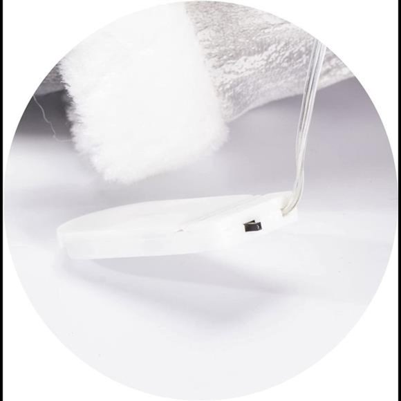 Christmas 13.8 inches Santa Claus Figurines with Lighting Walking Stick - Picture 4 of 11